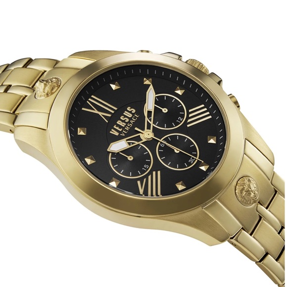 Ship same day - New Authentic VERSUS VERSACE Chrono Lion Bracelet Watch - Picture 3 of 16